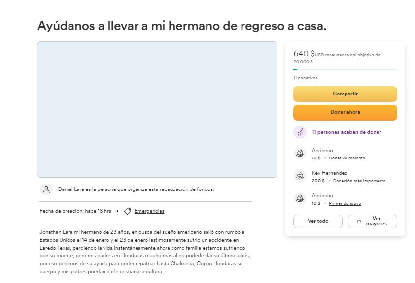 hondureño muere en accidente vial en ee-uu 