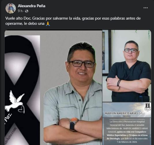 muere oncólogo en honduras