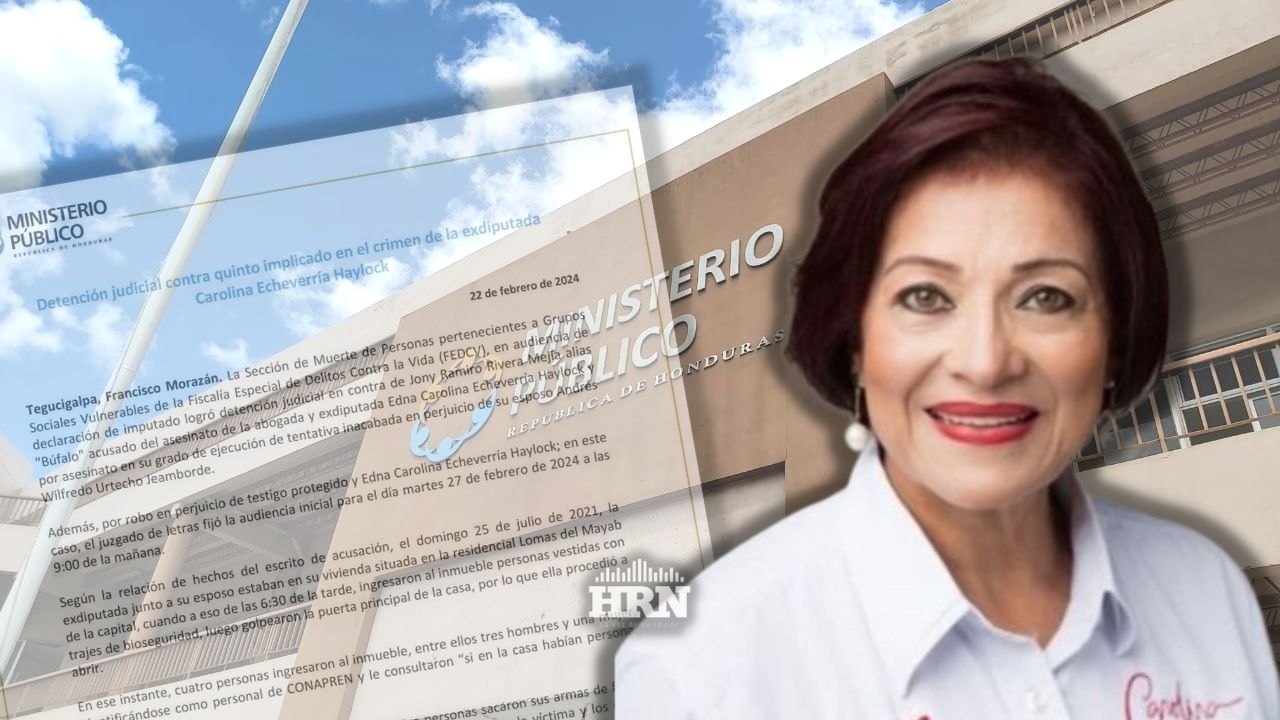 Dictan detención judicial a quinto sospechoso de muerte de Carolina Echeverría
