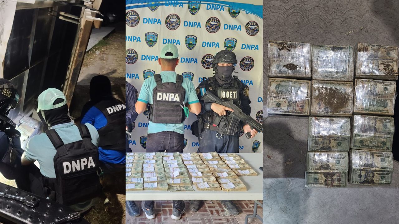 Detienen a joven hondureño que guardaba $99 mil; no logró justificar su procedencia