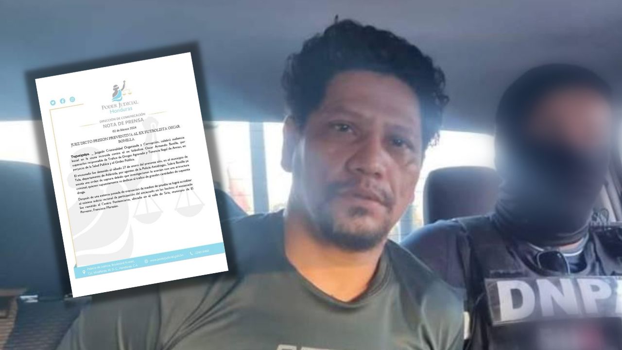 Dictan prisión preventiva contra 'El Pescado' Bonilla, acusado por tráfico de drogas