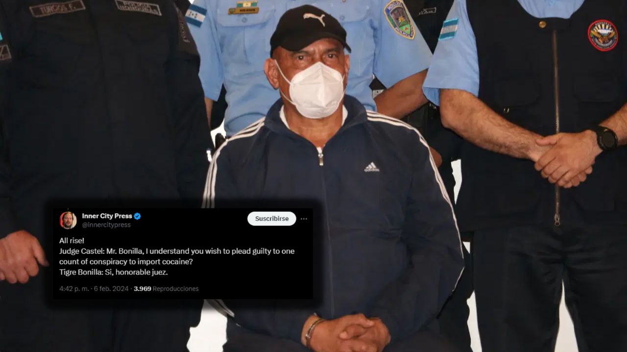 Imagen de Juan Carlos 'El Tigre' Bonilla se declara culpable por delitos de narcotráfico en EE. UU.