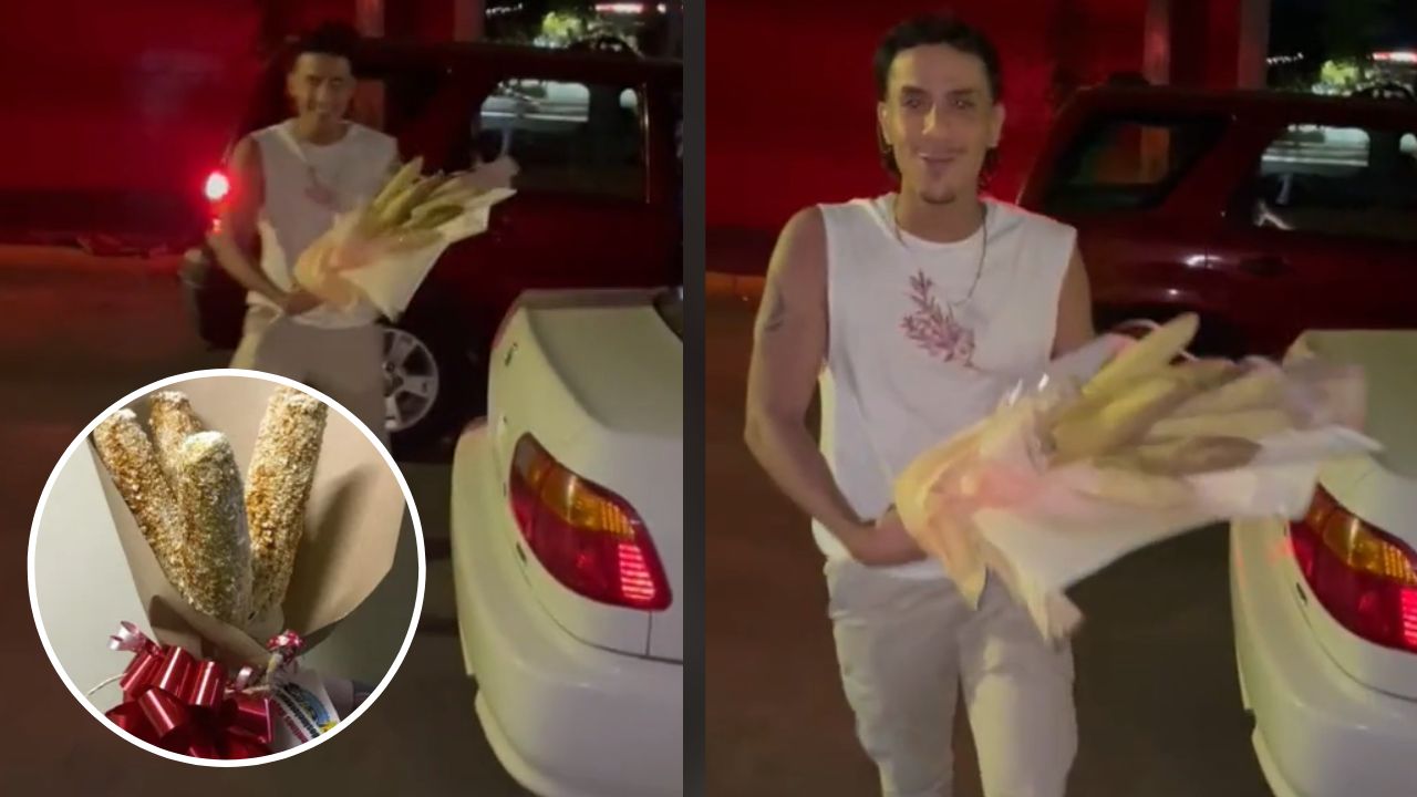 'Ella se merece el cielo': joven regala un ramo de elotes a su 'mejor amiga'