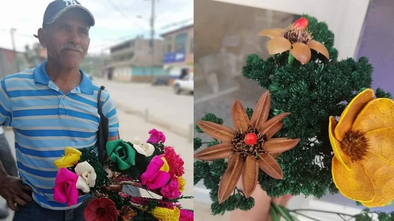 ¡Para los enamorados! Hondureño sorprende con emprendimiento de flores artesanales
