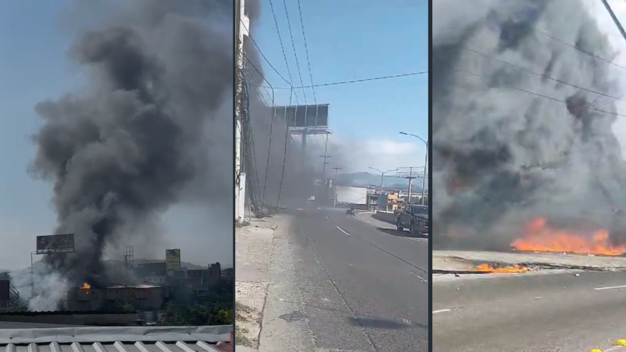 VÍDEO: Pavoroso incendio consume varios negocios en la capital