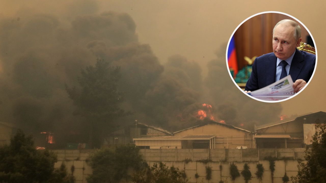 Putin expresa condolencias al presidente de Chile por las víctimas de incendios forestales