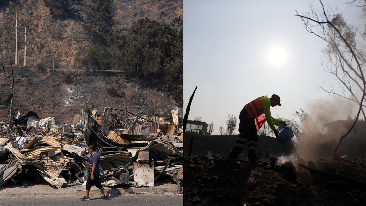 Al menos 19 muertos en múltiples incendios registrados en la zona central de Chile