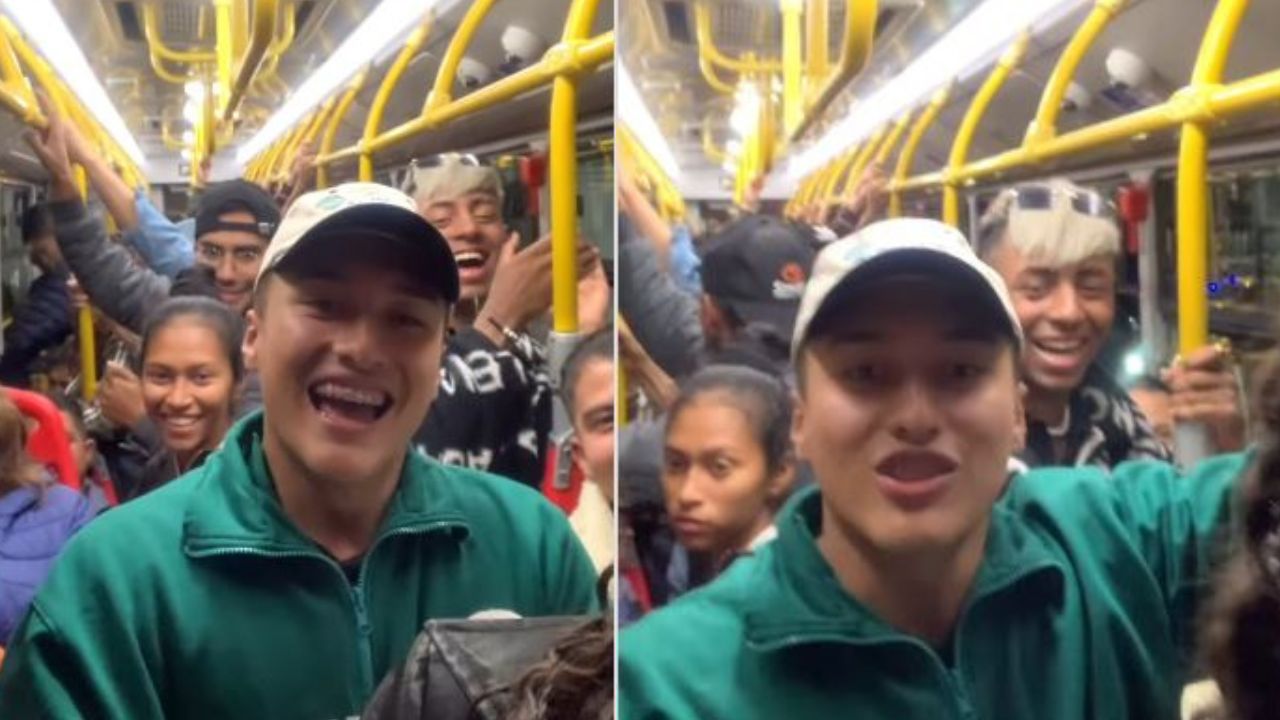 VIDEO: pasajeros ayudan a joven a cantarle 'feliz cumpleaños' a su novia que vive en España