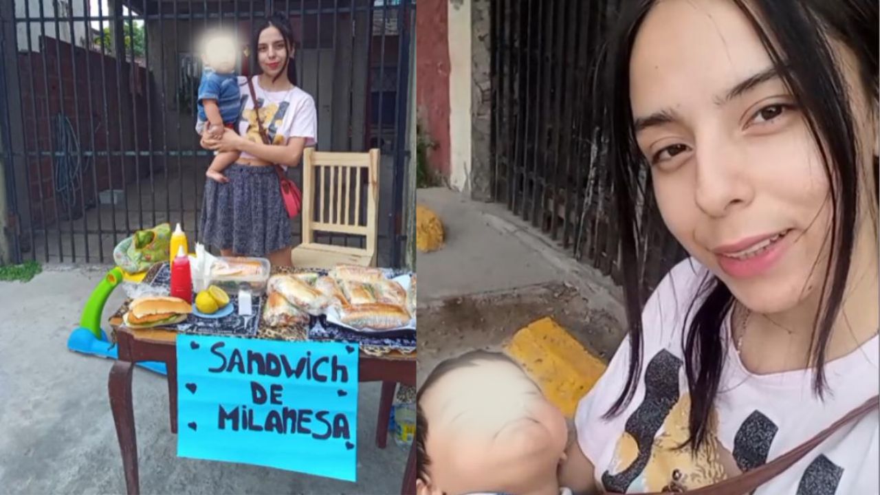 Madre y su bebé dejaron de vivir en la calle tras emprender con venta de sándwiches