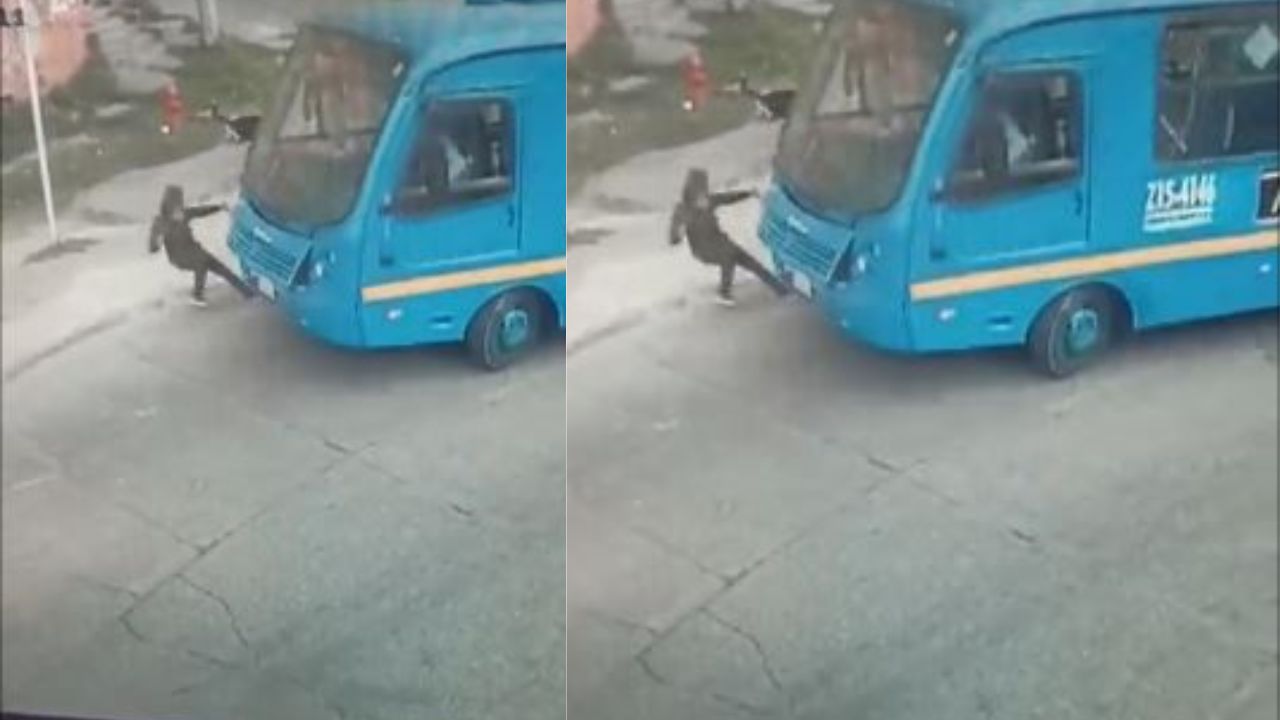 Impactante video de anciana atropellada por bus