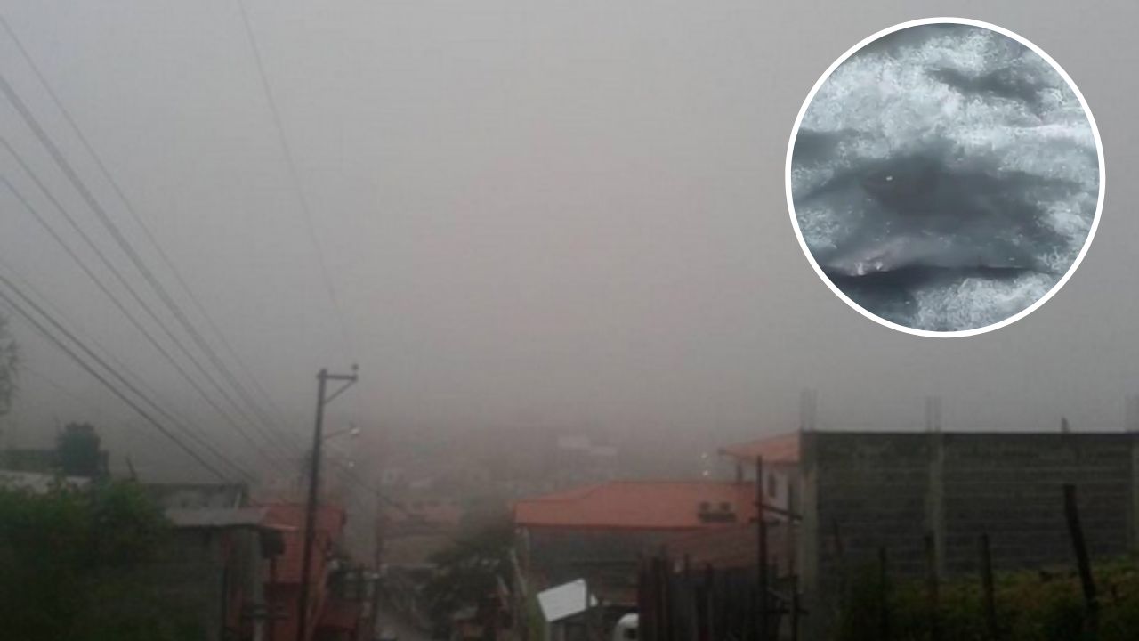 VIDEO: Frente frío causa que caiga nieve en Lempira