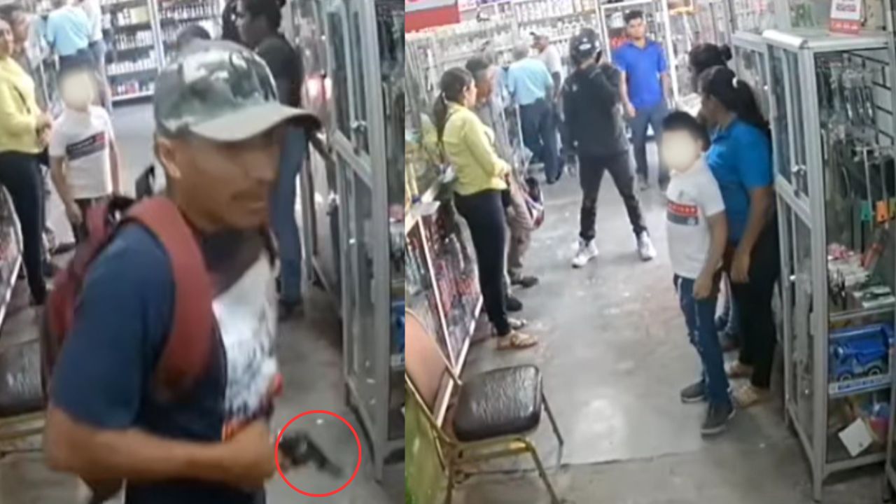 Cámara de seguridad capta asalto armado en una tienda en Olanchito, Yoro