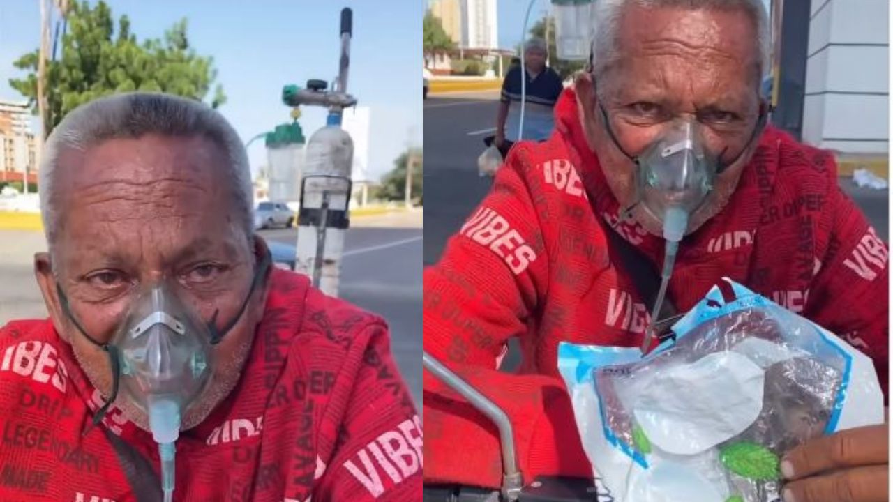 ¡Triste!, vendedor de caramelos limita el uso de oxigeno por no tener cómo comprarlo