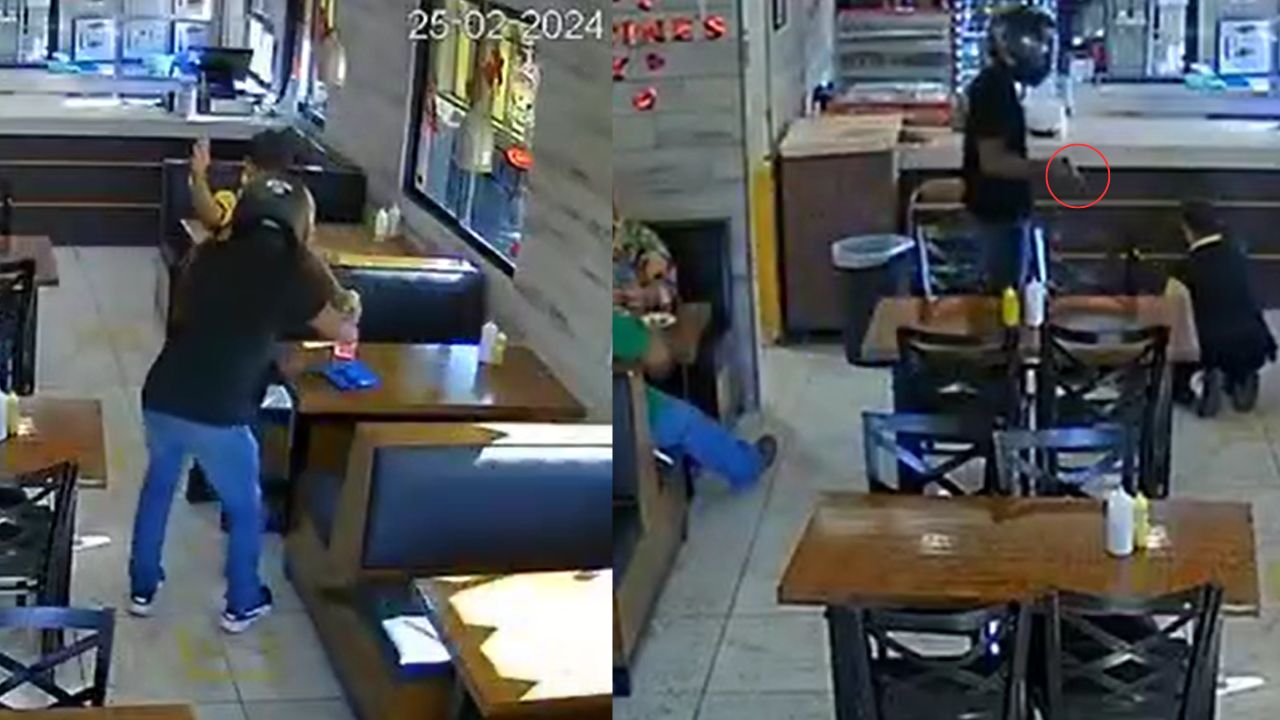 Video capta asalto en un reconocido restaurante de La Ceiba