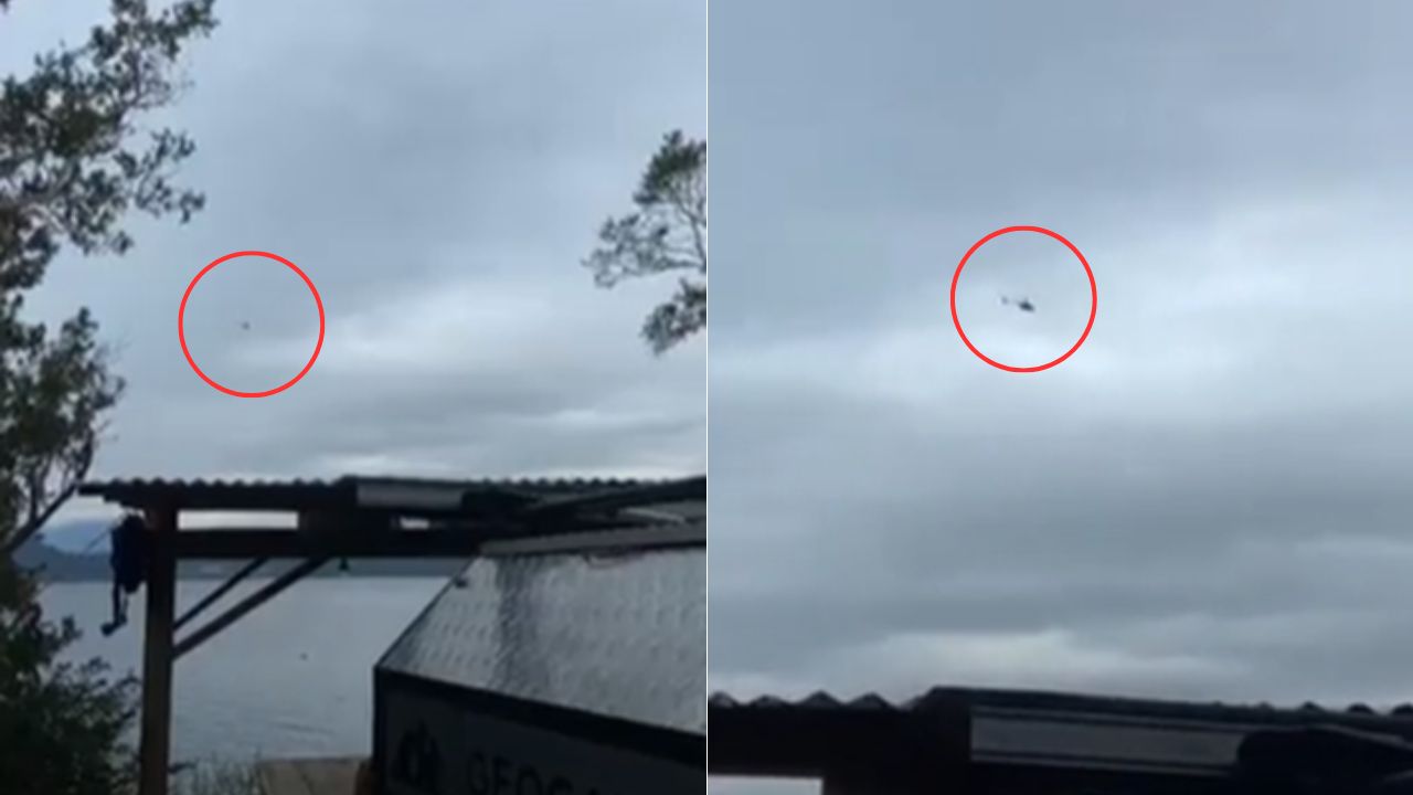Video de accidente de Piñera: circula en Twitter una grabación del helicóptero del expresidente en Lago Ranco