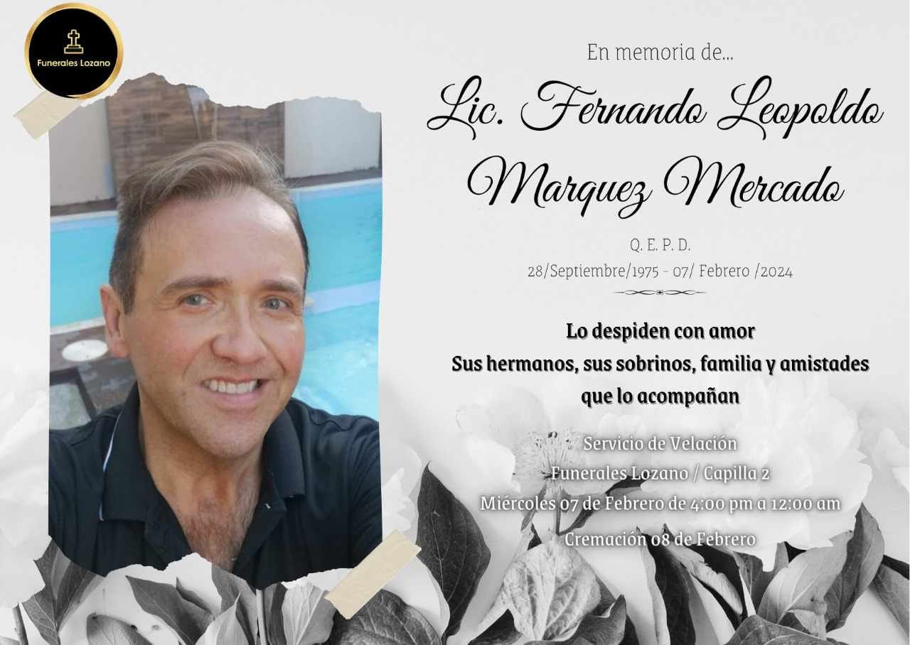 Información sobre el velorio del exconductor de Televisa, Polo Márquez. Foto: Redes sociales