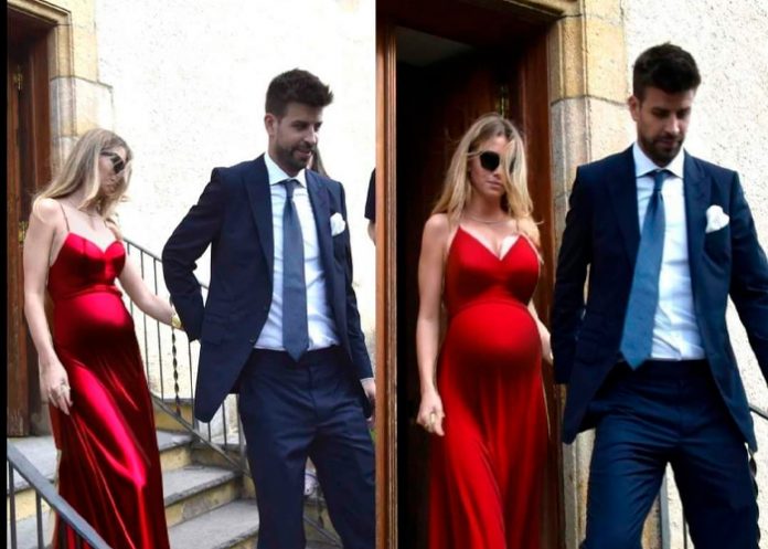 Fotografía editada del supuesto embarazo de Clara Chía con Gerard Piqué. Foto: cortesía redes sociales