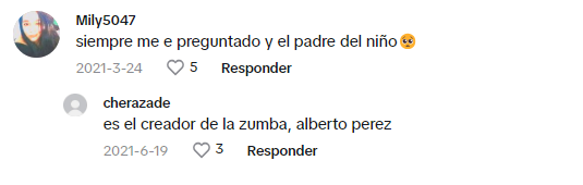 Uno de los comentarios donde internautas aseguran quién es, supuestamente, el padre del hijo de Luly Bossa. Foto: redes sociales