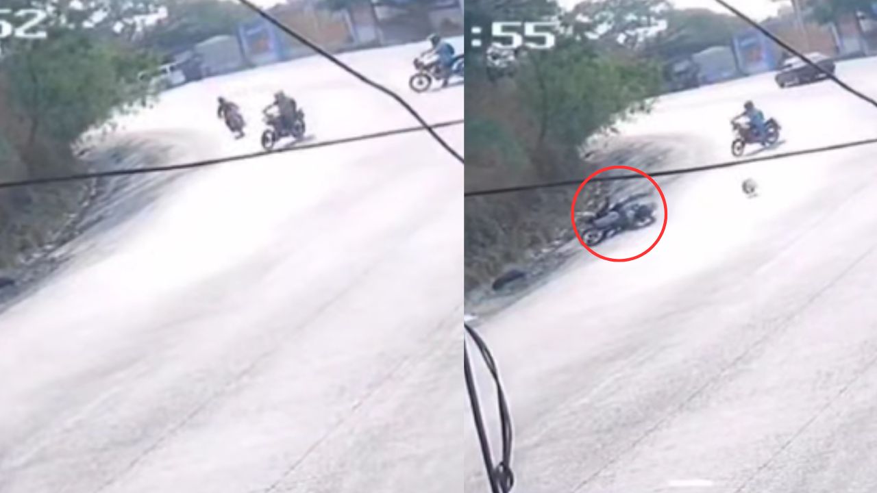Cámaras captan encontronazo entre dos motocicletas en la salida al sur
