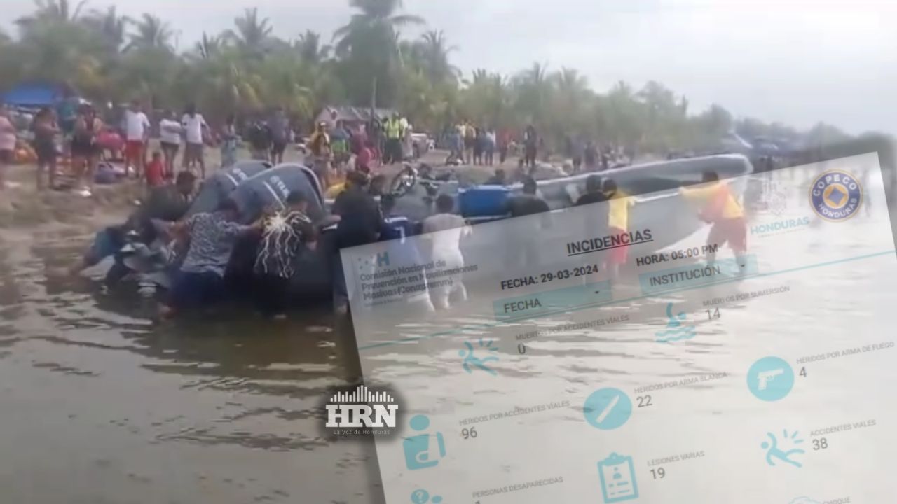Ya son 14 personas que mueren ahogadas en Honduras durante Semana Santa