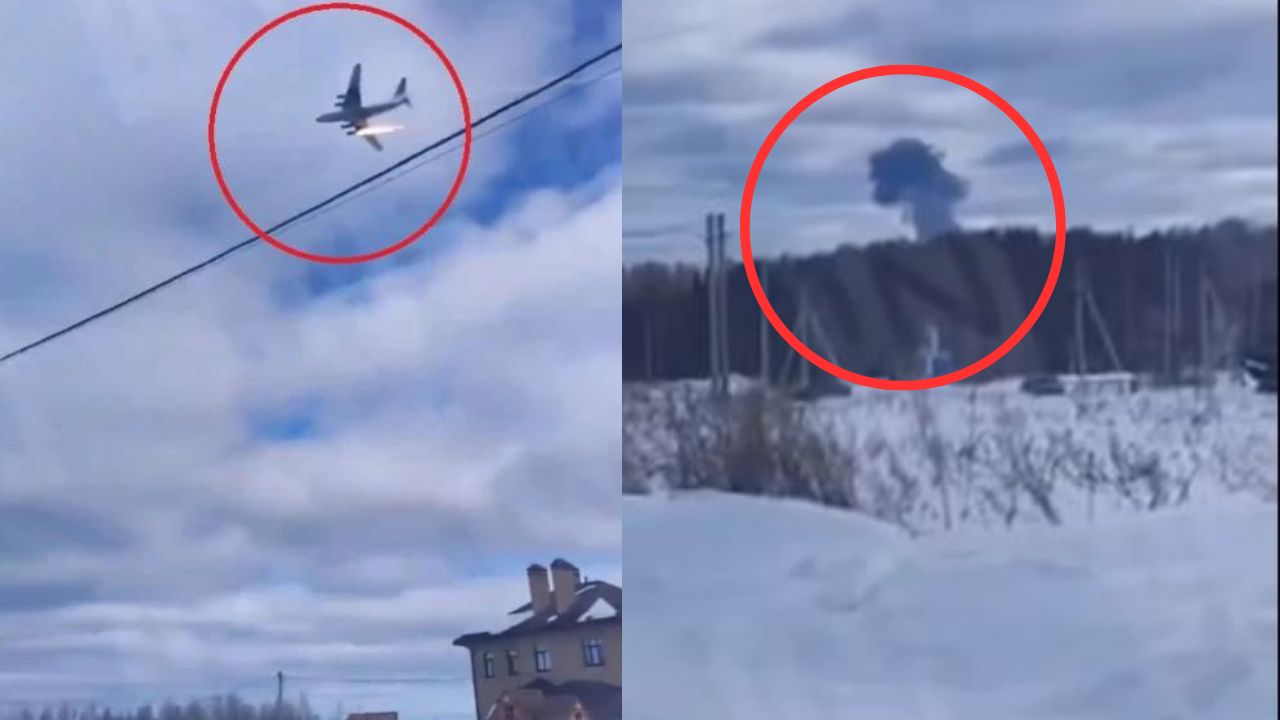 Captan cuando avión ruso se estrella: Hay 15 muertos