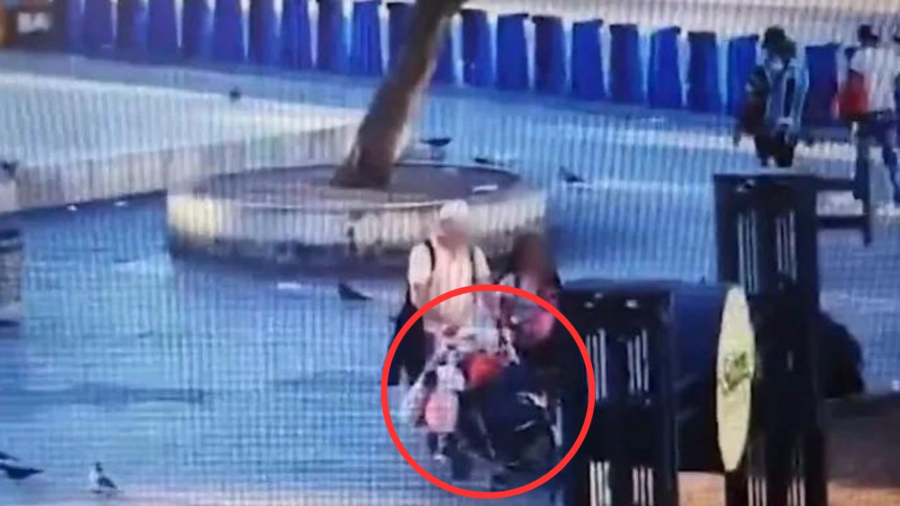 VIDEO: Madre dejó a su bebé a indigente para ir a retirar pago de trabajo realizado