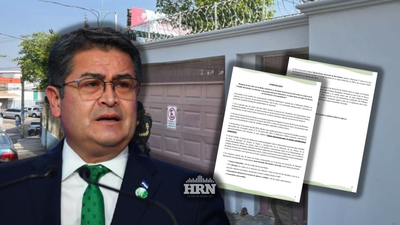 Apoderados de familia Hernández García anuncian medida tras incautaciones de bienes de JOH