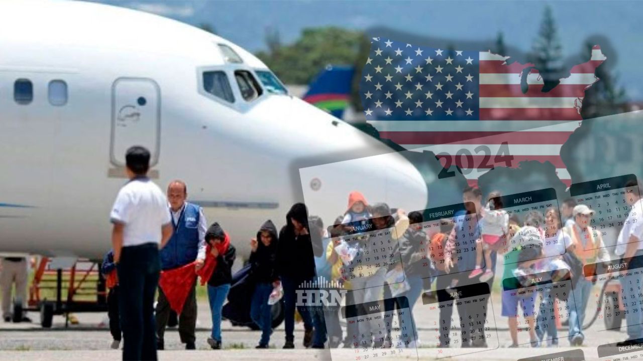Unos 8,000 migrantes hondureños han sido deportados durante 2024