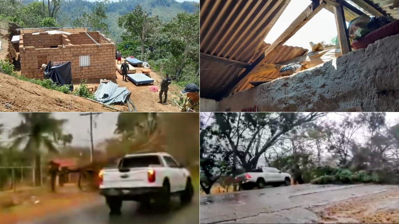Unas 40 viviendas sin techo y un árbol caído, los daños por lluvias en Danlí, El Paraíso