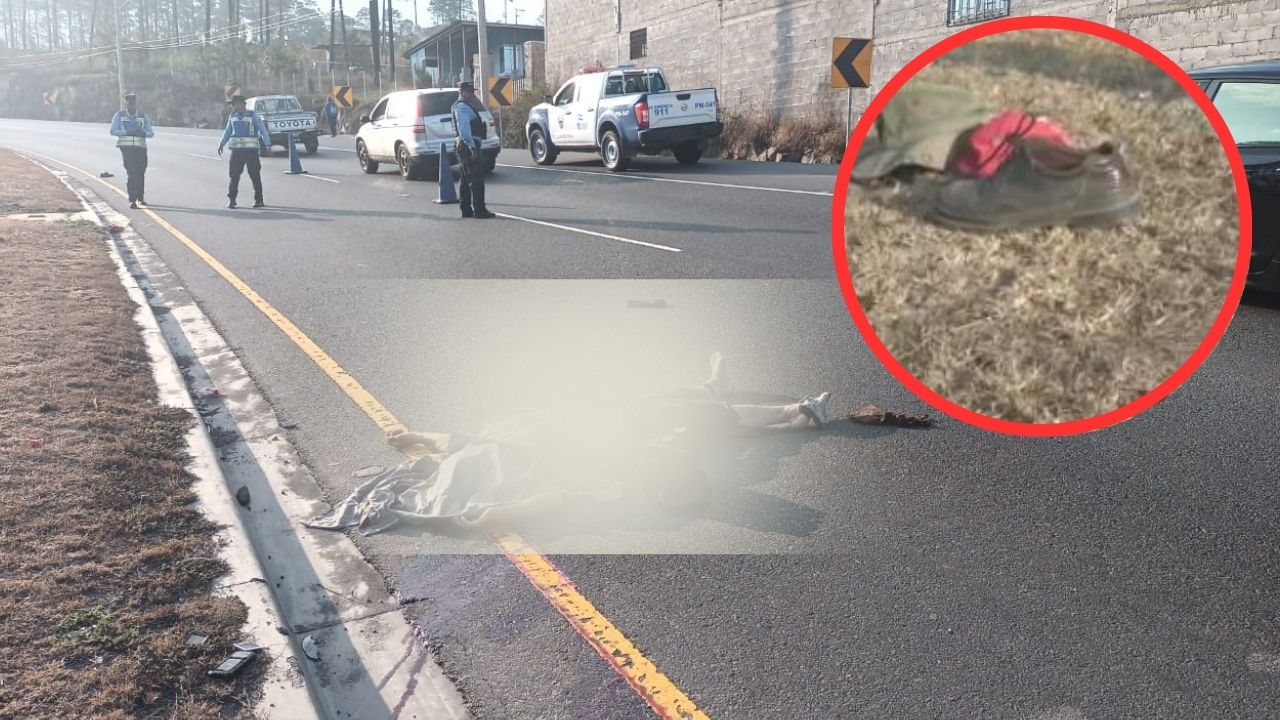 Hondureño muere arrollado cuando iba a trabajar, su   comida quedó cerca de su cuerpo