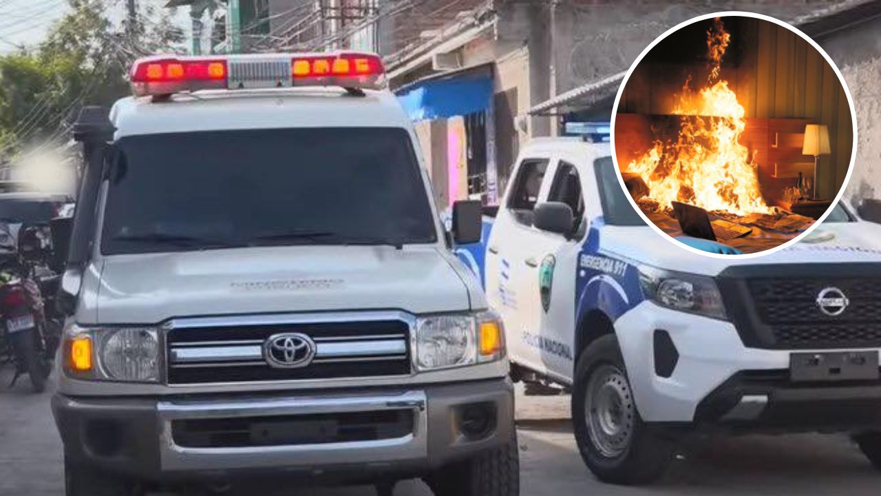 Hombre muere tras incendio en el cuarto donde dormía en la capital