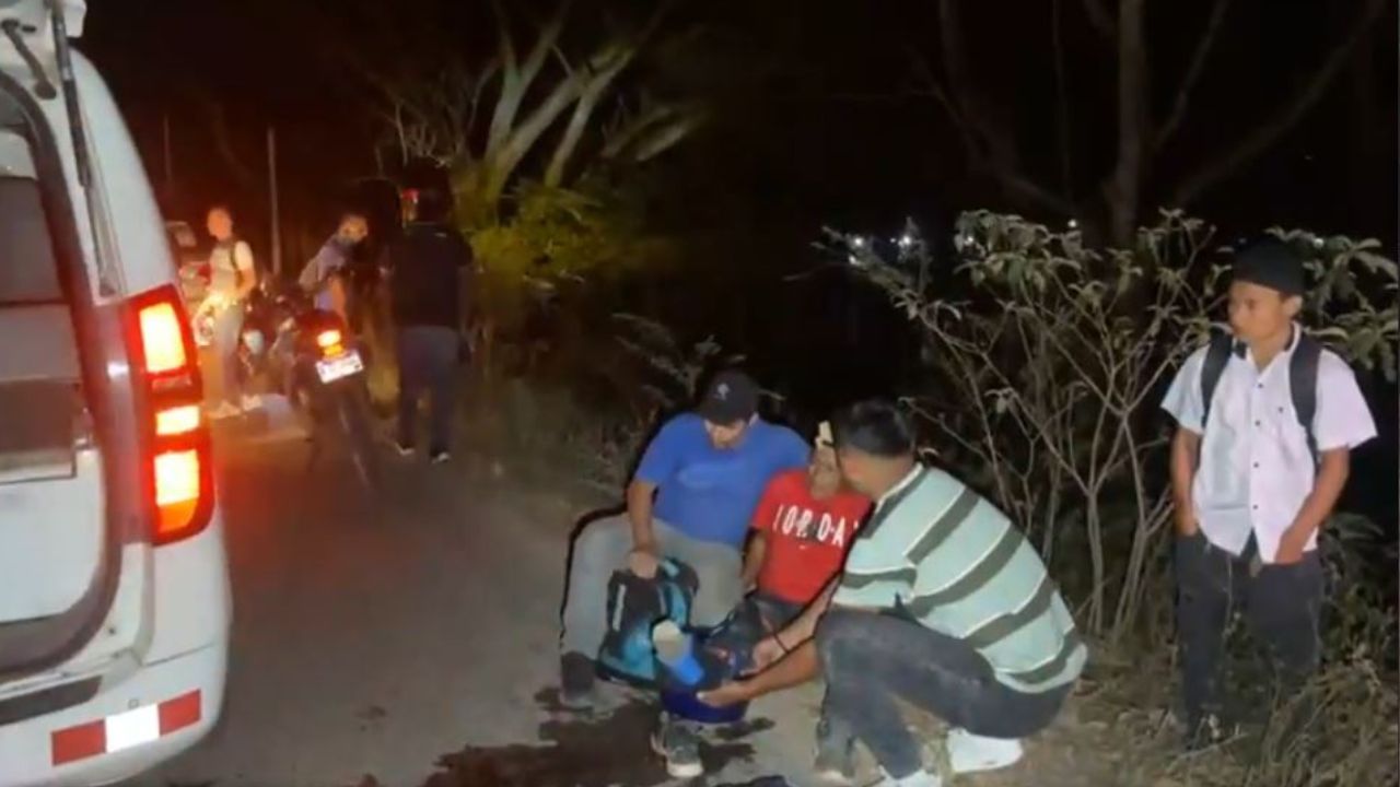 Motociclista hondureño terminó fracturado por esquivar un perro en la CA-5