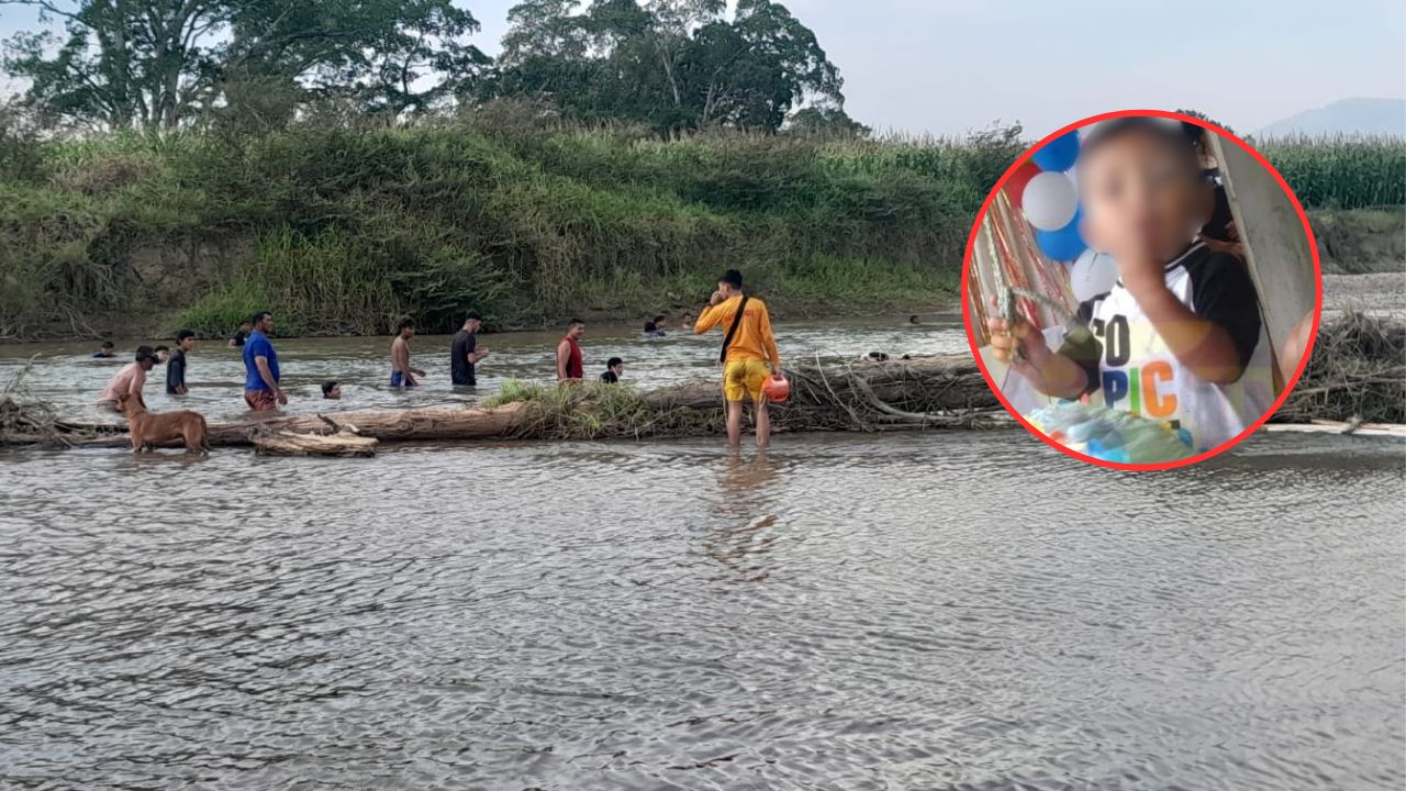 Recuperan cadáver de un niño de 3 años que murió ahogado en el río Guayape, Olancho