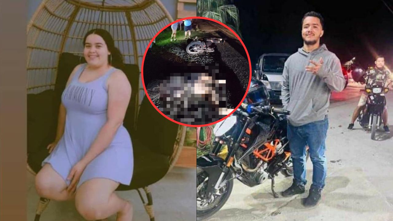 Así era la pareja que murió en accidente en motocicleta en Tela, Atlántida