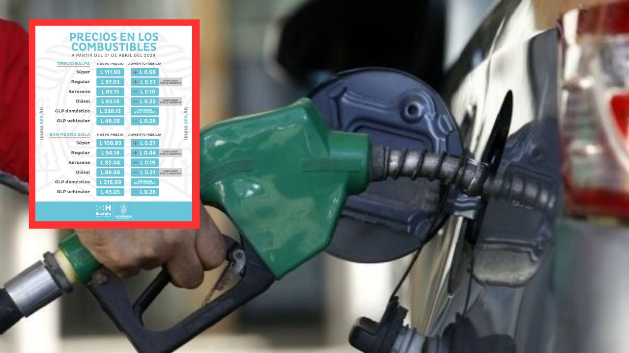 Precio del combustible en Honduras del 1 al 7 de abril: siguen aumentos en las gasolinas