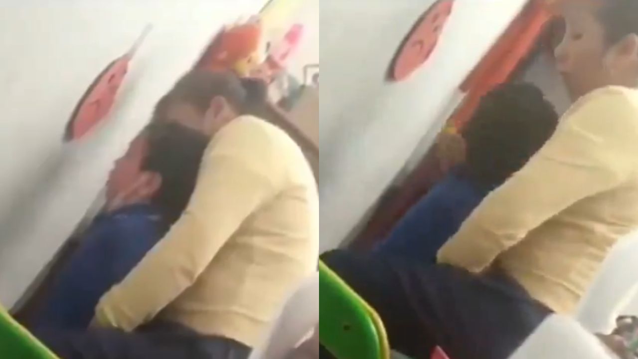 VÍDEO: Captan a profesora maltratando a un niño en kinder de Colombia