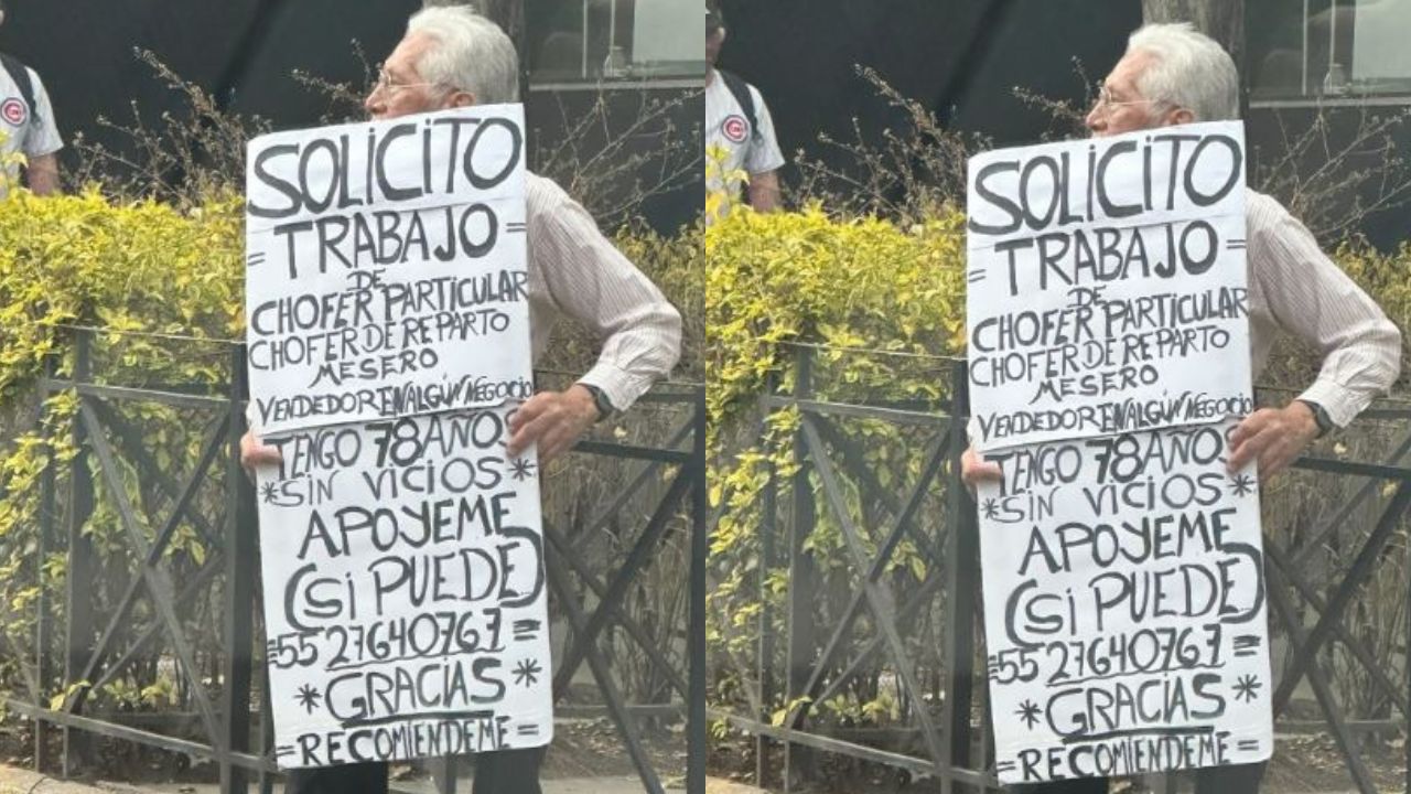 'Puedo ser chofer, mesero, repartidor y vendedor', abuelito  busca trabajo