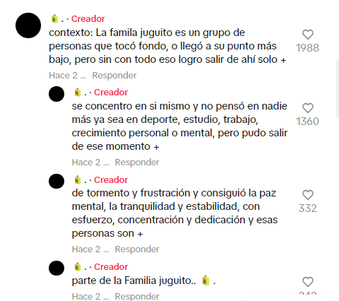 Significado del término 'familia juguito'. Foto: TikTok