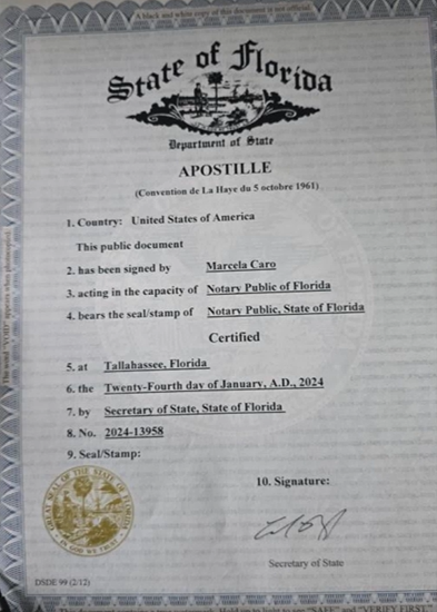 Es importante que la autorización esté apostillada porque esta muestra que el notario tiene su licencia vigente. Foto: cortesía