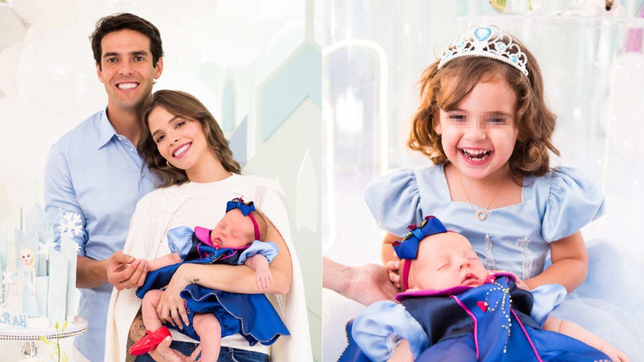 Esther y Sarah, hijas de Kaká y Carolina Días. Foto: redes sociales