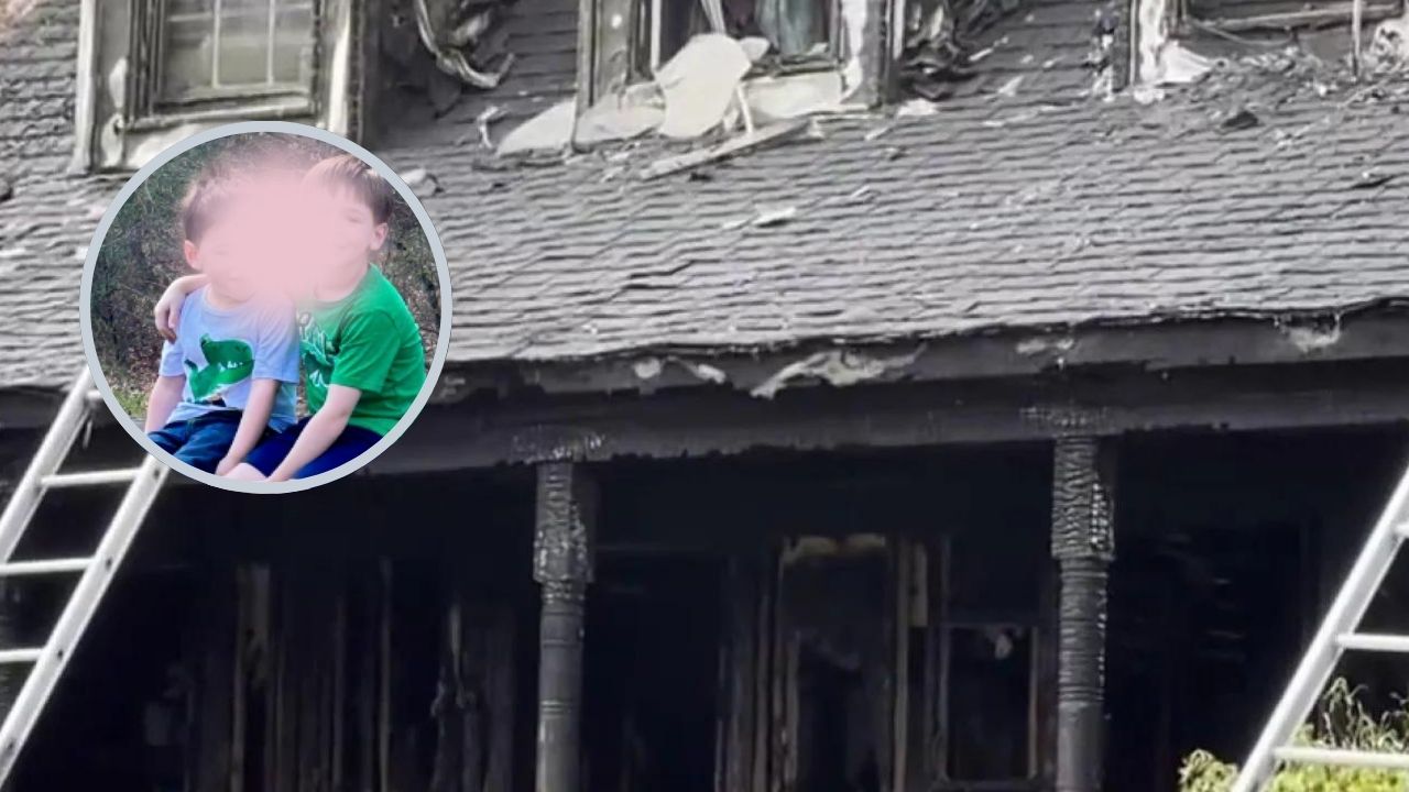 Abrazados mueren hermanitos de 3 y 6 años tras incendio en su casa