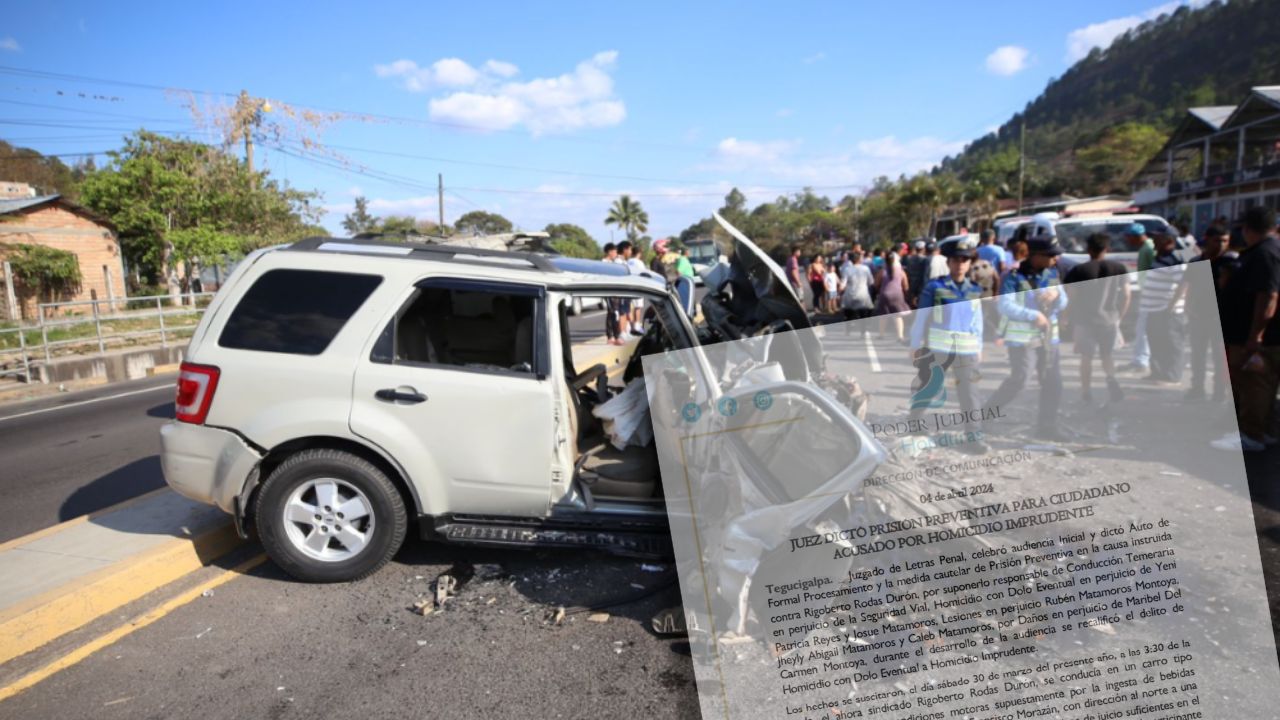 Dictan prisión preventiva contra conductor que provocó accidente en carretera CA-5