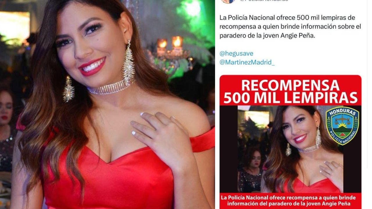 A medio millón de lempiras aumenta recompensa por información de Angie Peña