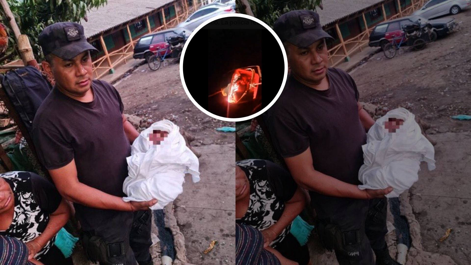 ¡Un milagro! Hallan con vida a bebé dentro de un fosa séptica; la mamá lo intentó matar