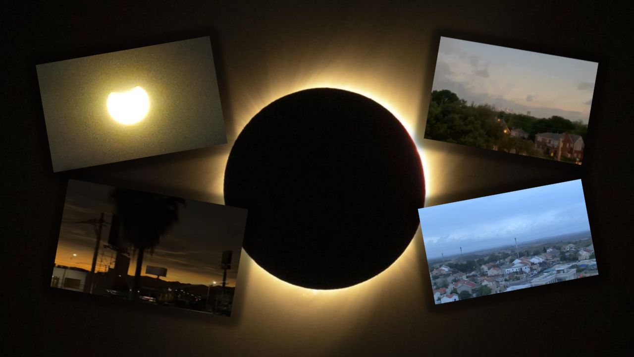 Fotos y vídeos: Así se vio el eclipse solar en diversos lugares de América