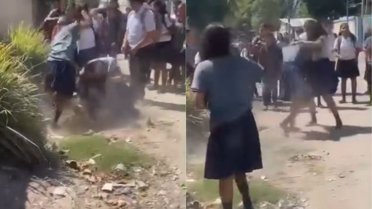 VIDEO: Estudiantes hondureñas se van a los golpes por el amor de un joven