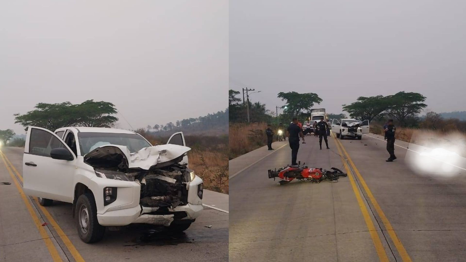 Colisión entre vehículo y motocicleta deja a una persona muerta en la CA-6