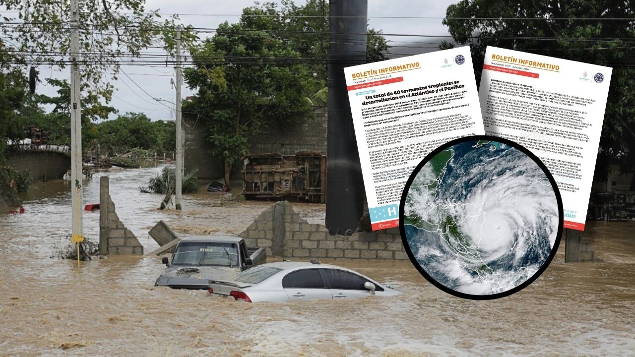 Unos tres huracanes afectarían a Honduras en la temporada ciclónica, advierte Copeco