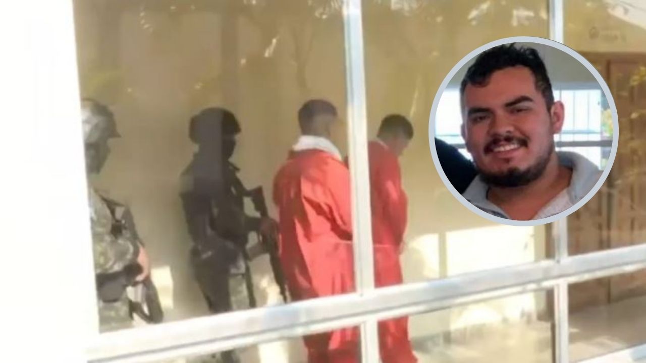 Con uniforme anaranjado: así llegaron a juicio implicados en muerte de hijo de Pepe Lobo