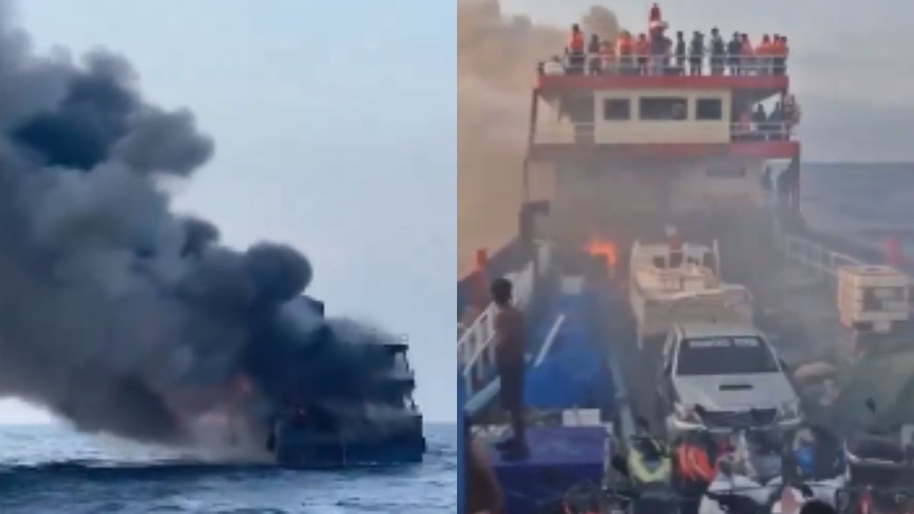 VÍDEO: Más de 100 personas sobreviven a incendio de un ferry en Tailandia